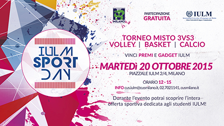 Sport Day all&aposUniversità IULM Sport Day all&aposUniversità IULM