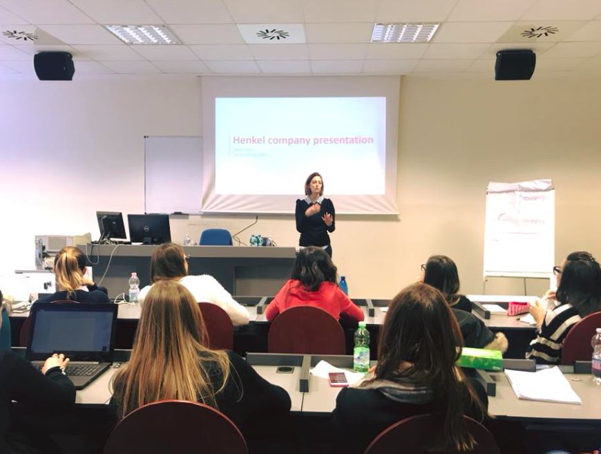 Testimonianza in aula del gruppo Henkel