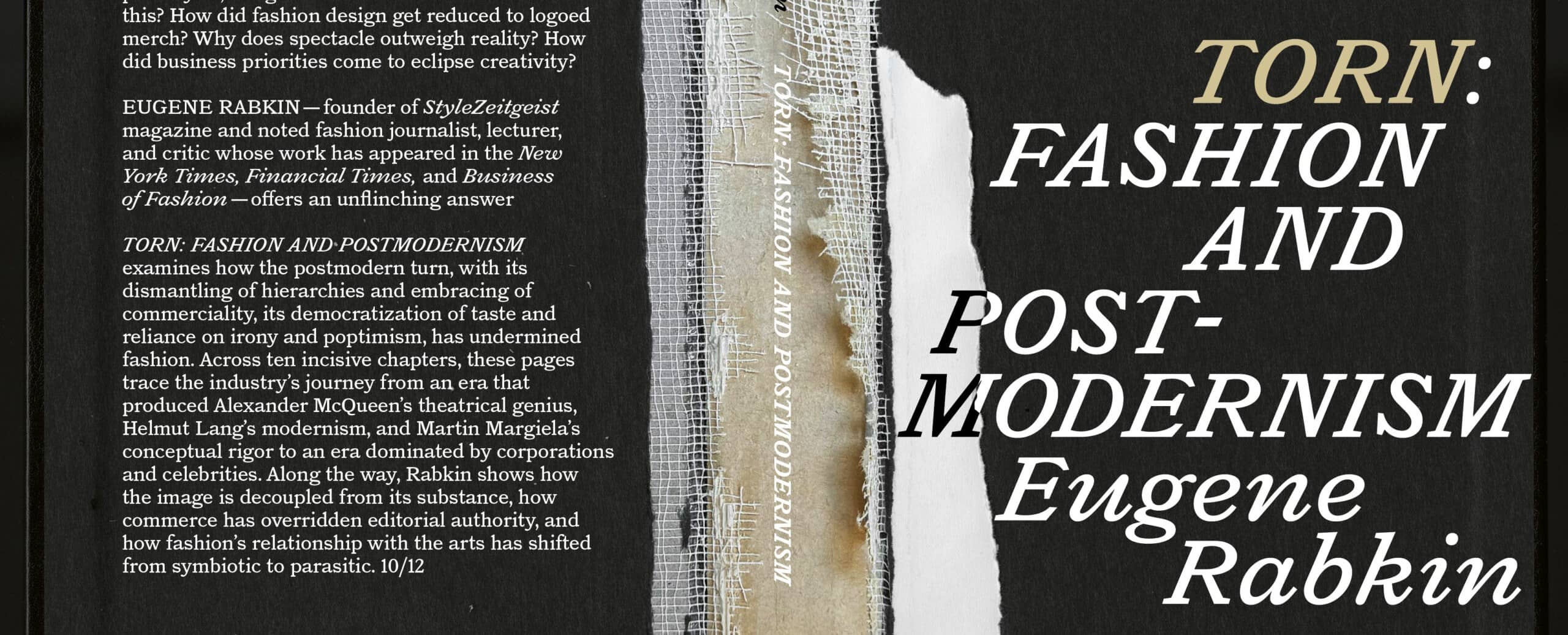 Open lecture by independent fashion journalist Eugene Rabkin