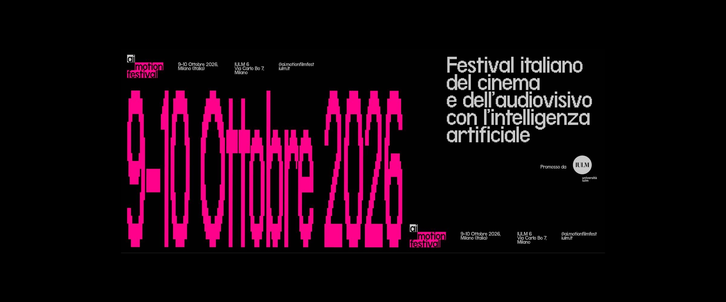 AI.motion 2026: in IULM il festival dedicato al cinema e all&rsquo;audiovisivo nell&rsquo;era dell&rsquo;intelligenza artificiale