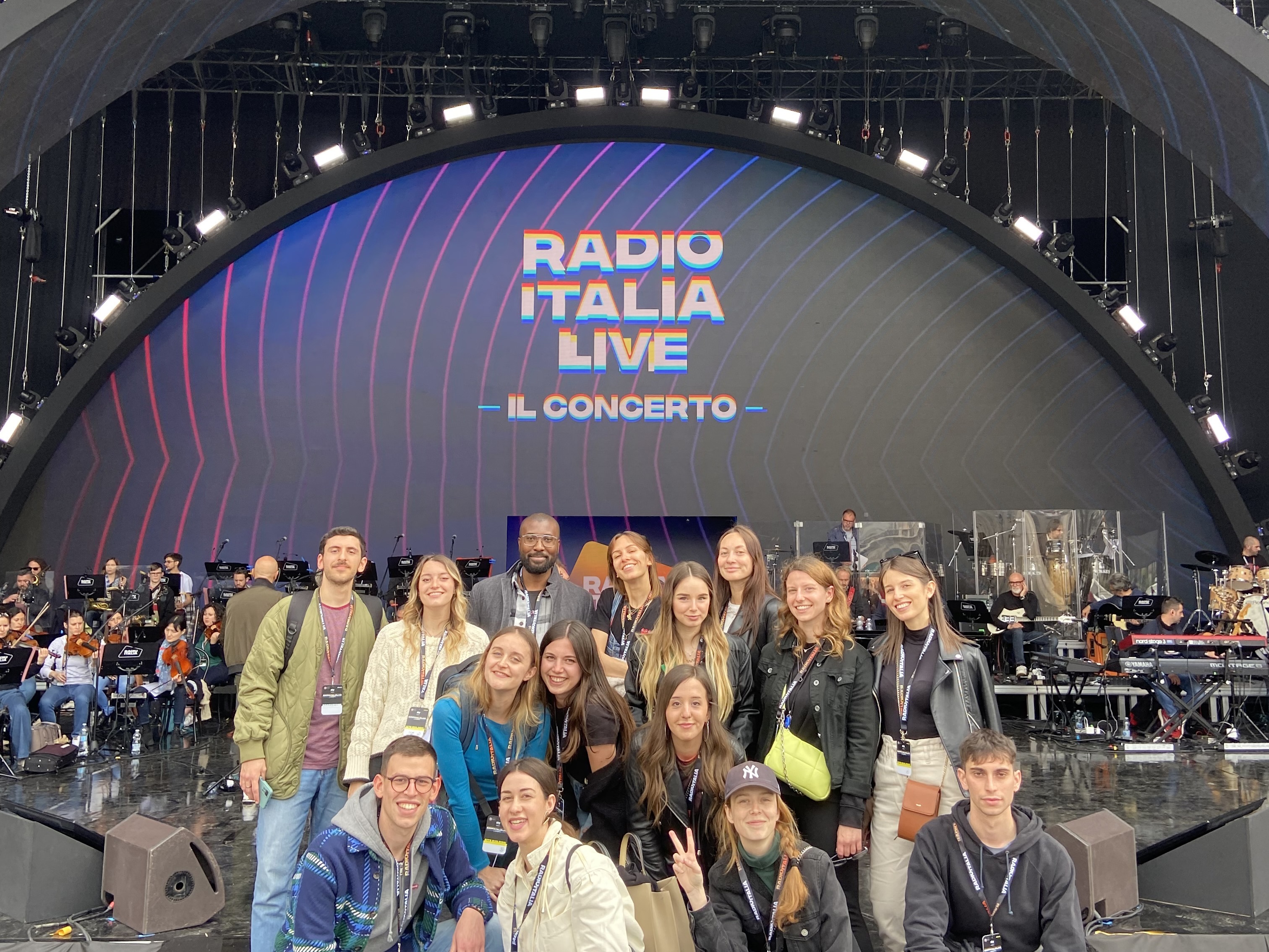 Company visit Radio Italia - Backstage concerto