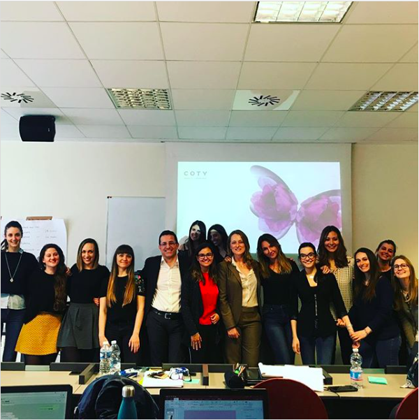 Testimonianza in aula gruppo Coty