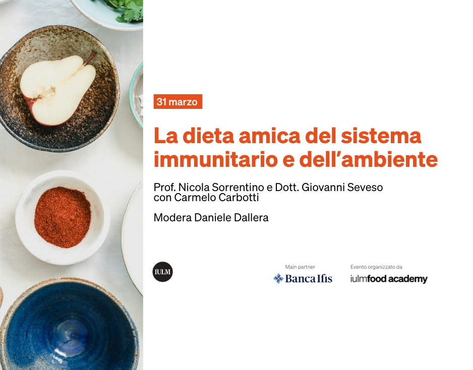 31 marzo 2025 - La dieta alleata del sistema immunitario e dell'ambiente