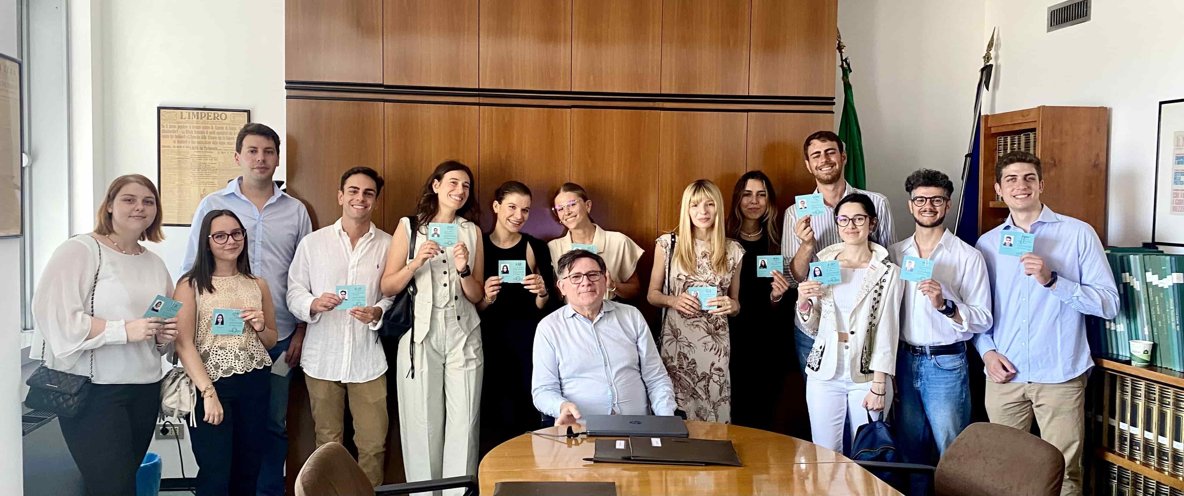 Young journalists picked up professional practitioner cards