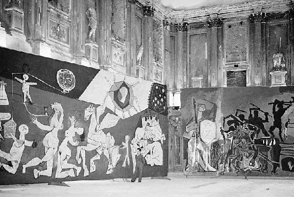14 - Preparativi retrospettiva Picasso Palazzo Reale 1953