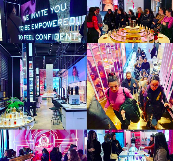 Visita presso il flagship store di Lancome durante lo study-tour a Parigi