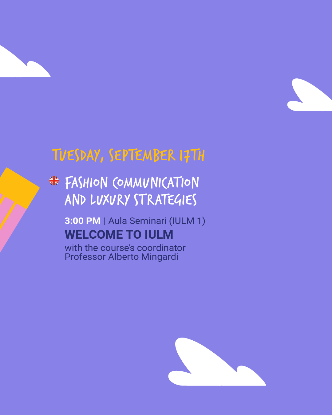 Welcome Week - Magistrali