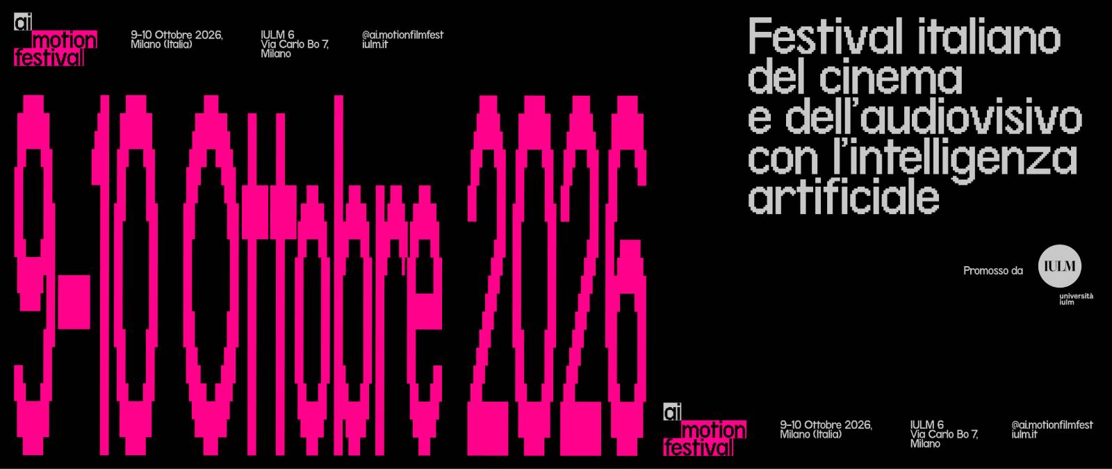 AI.motion 2026: A Festival at IULM Dedicated to Cinema and the Audiovisual Arts in the Age of Artificial Intelligence